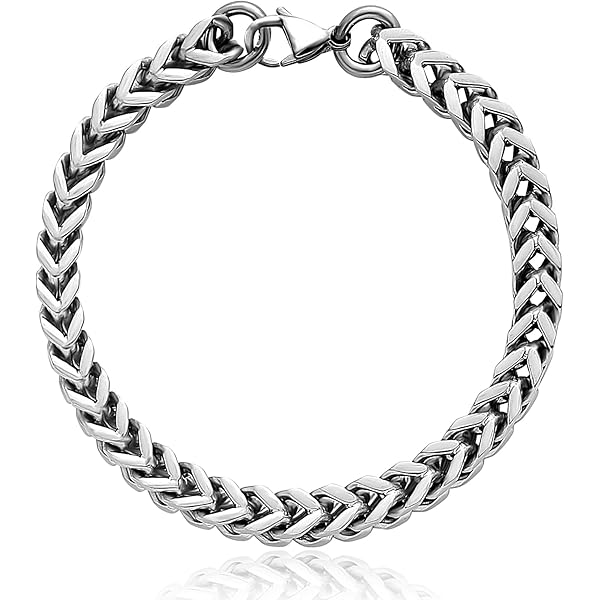 Amazon.com: SanThree 7mm Solid Pure Titanium Twist Link Chain